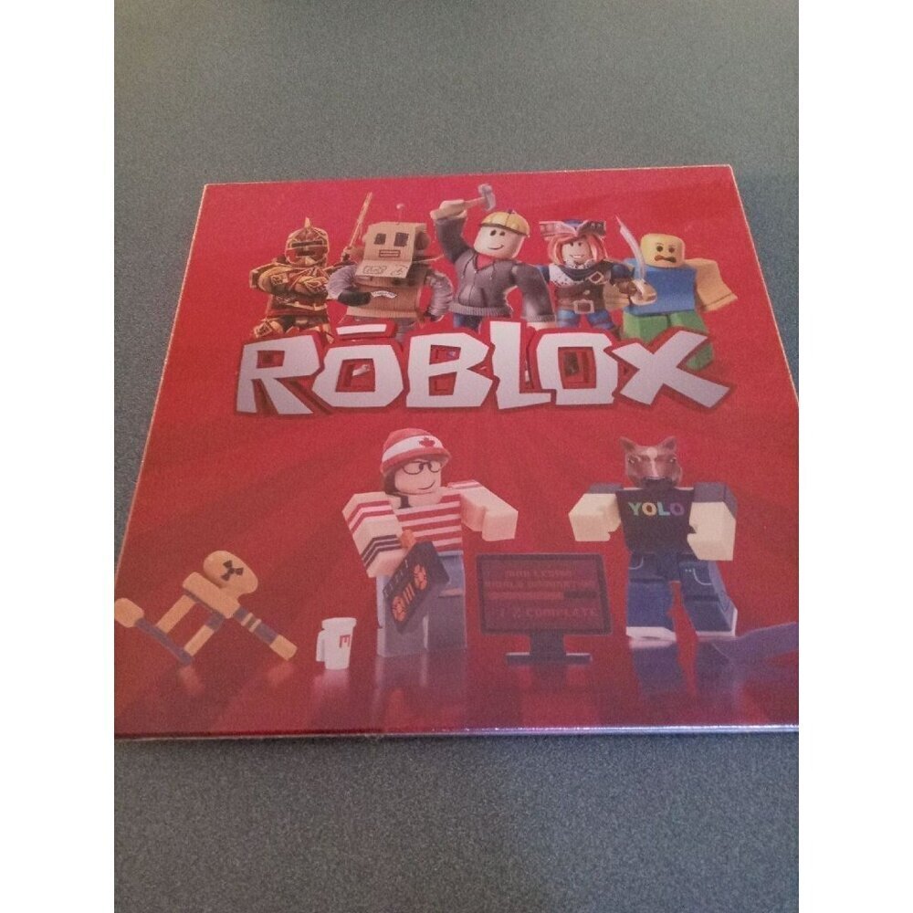 Roblox Canvas Wall Art Print 16x16 Game Room Décor Hanging Hardware Included